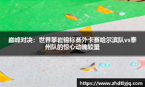 巅峰对决：世界攀岩锦标赛外卡赛哈尔滨队vs泰州队的惊心动魄较量